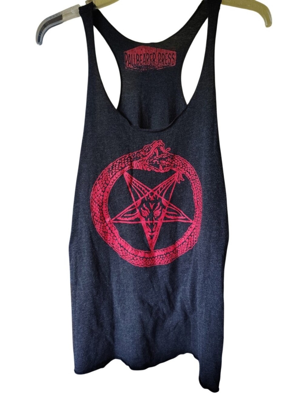 Ouroboros Baphomet Graphic Racerback Tank Top | Size M/L  Goth Punk Witchy